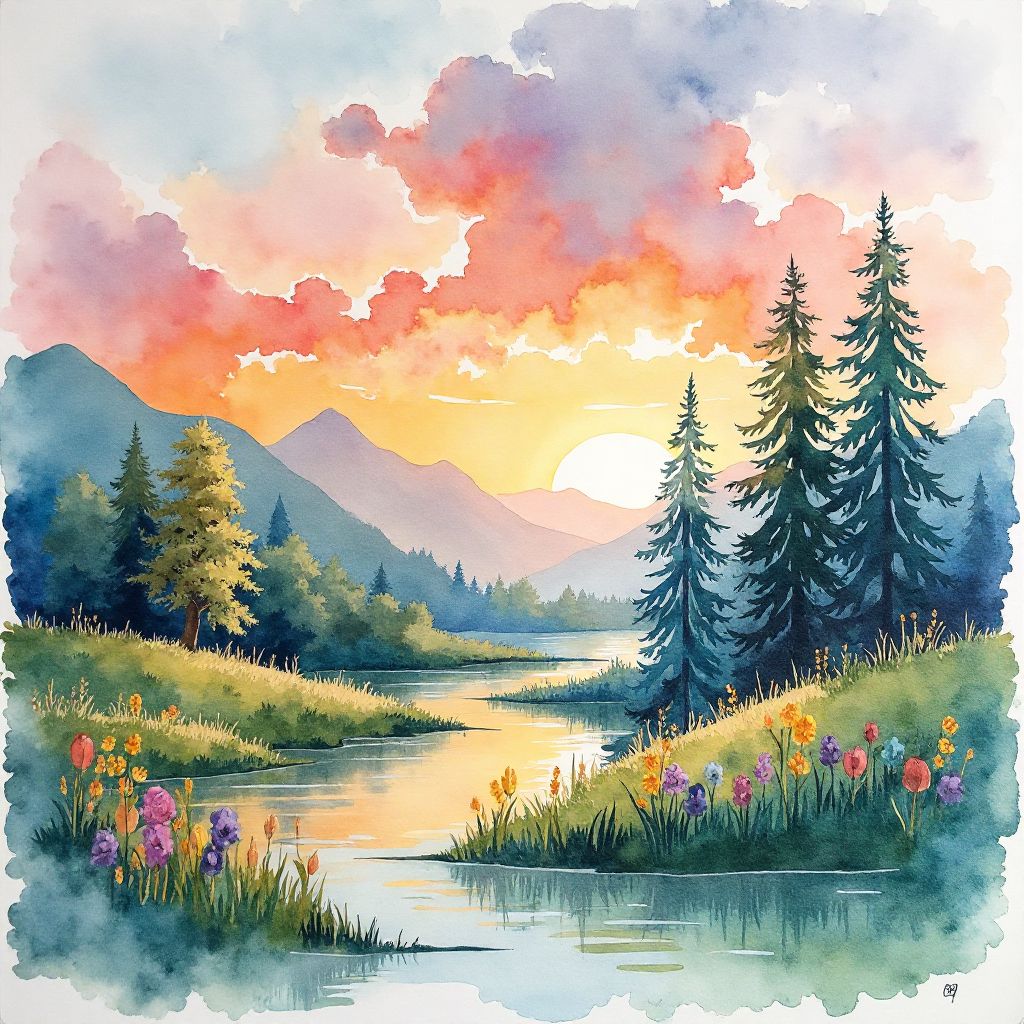 Watercolor Landscape